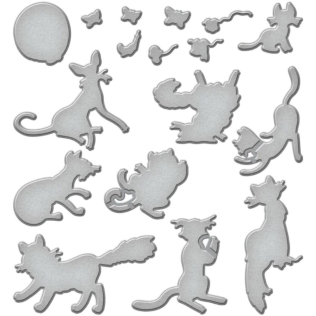 s7-241 Spellbinders Purrfect Cats Etched Dies