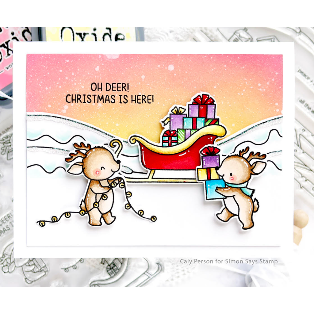 Mama Elephant Clear Stamps Holly's Reindeer christmas is here | color-code:ALT02