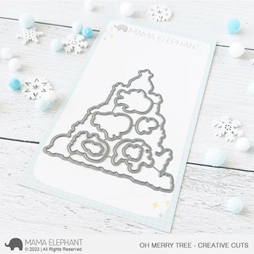 Mama Elephant Oh Merry Tree Creative Cuts Steel Die