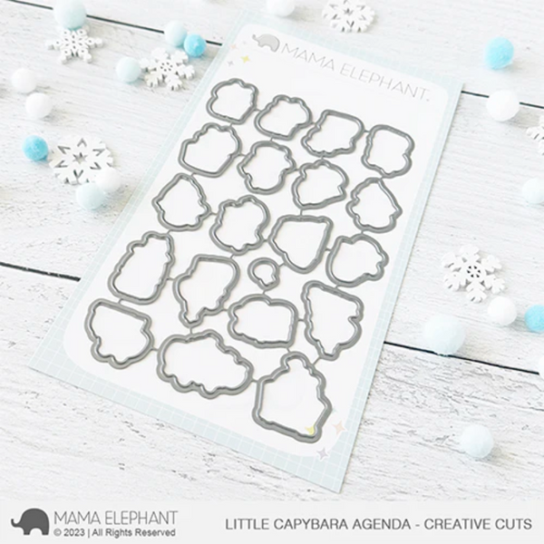 Mama Elephant Little Capybara Agenda Dies Creative Cuts Steel Dies – Simon  Says Stamp