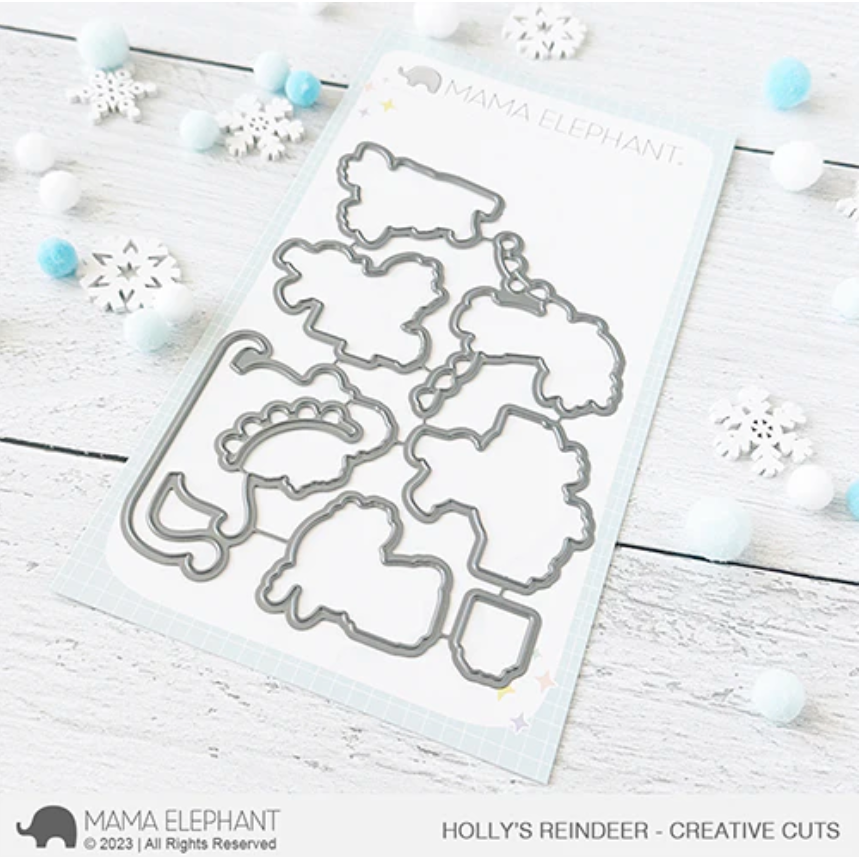 Mama Elephant Holly's Reindeer Creative Cuts Steel Dies