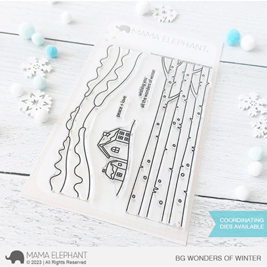 Background Stamp - Snow 4x6 - Keep It Simple Paper Crafts