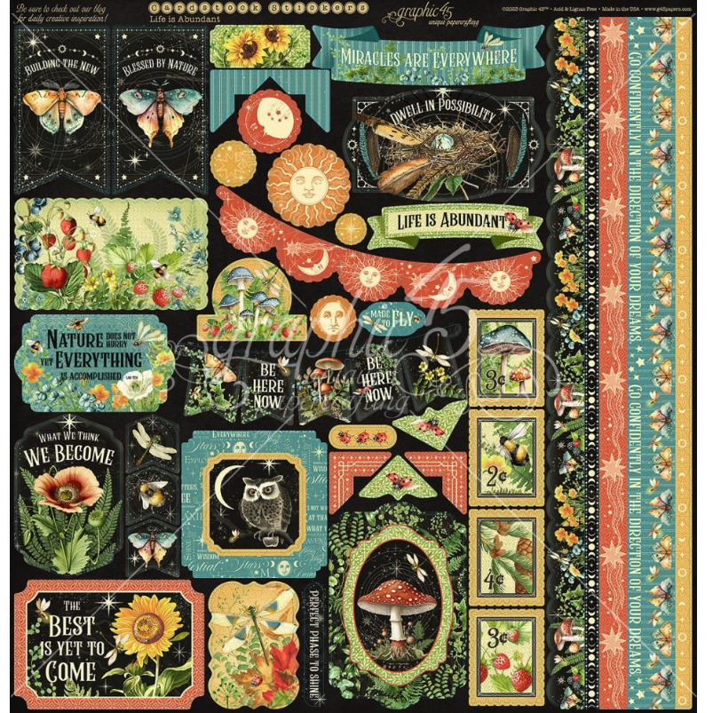 Graphic 45 Life Is Abundant 12 x 12 Collection Pack