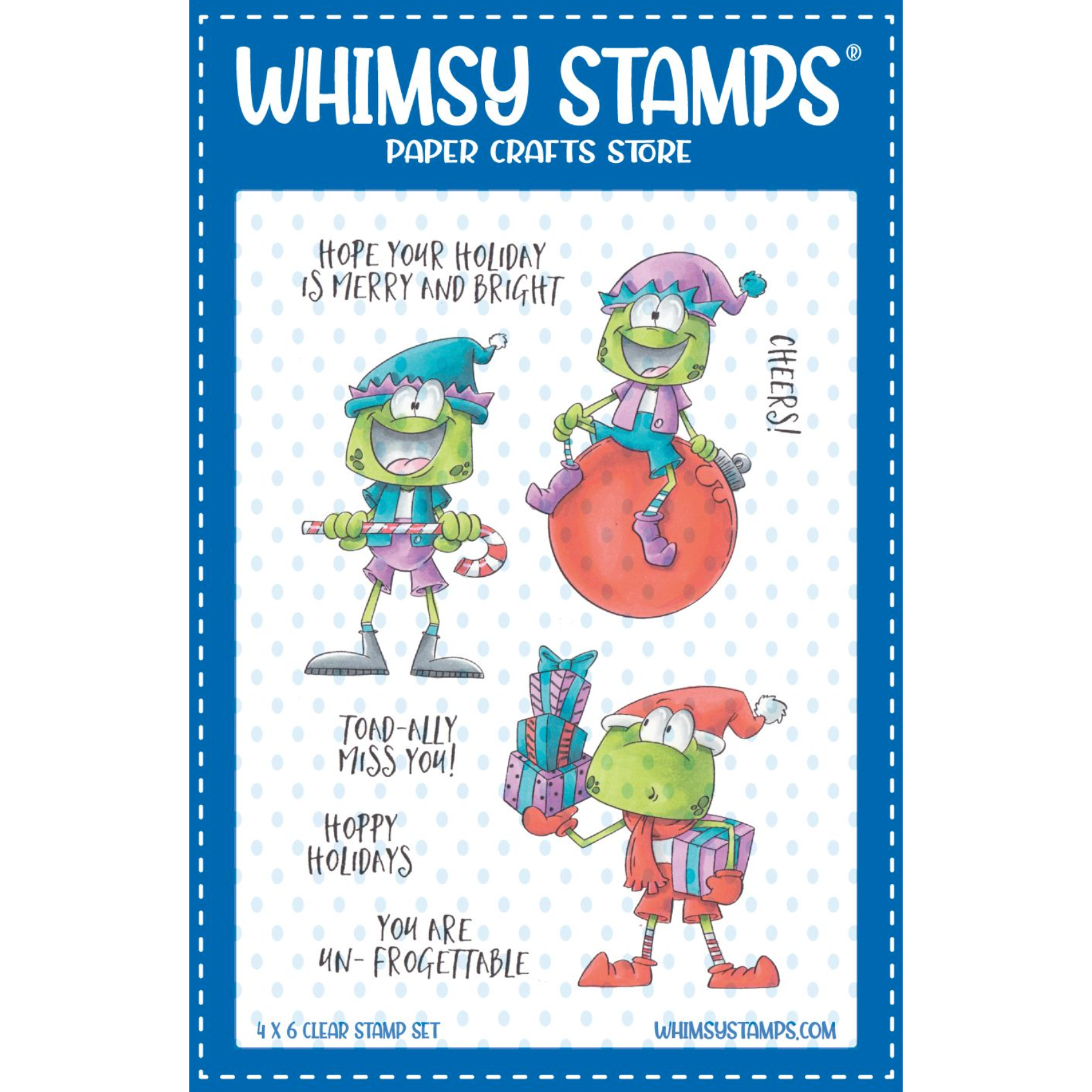 Whimsy Stamps Hoppy Holiday Clear Stamps DP1124 | Whimsy Stamps | Crafting & Stamping Supplies from Simon Says Stamp