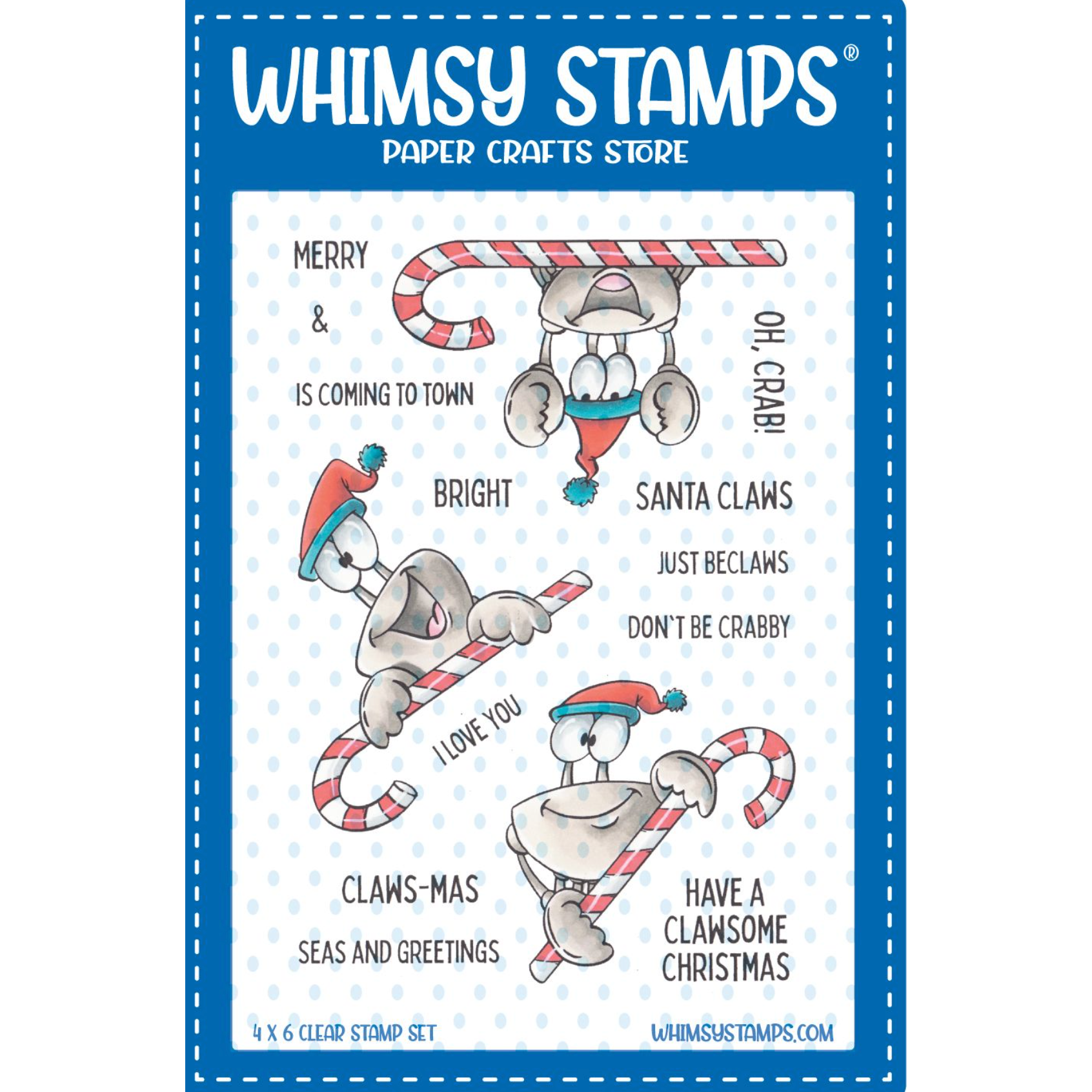 Whimsy Stamps Santa Claws Clear Stamps Dp1123 | Whimsy Stamps | Crafting & Stamping Supplies from Simon Says Stamp