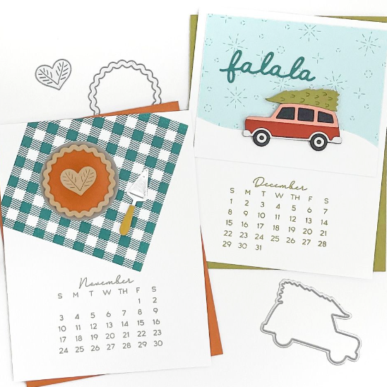 Make Your Own Calendar Clear Stamp Set Scrapbooking