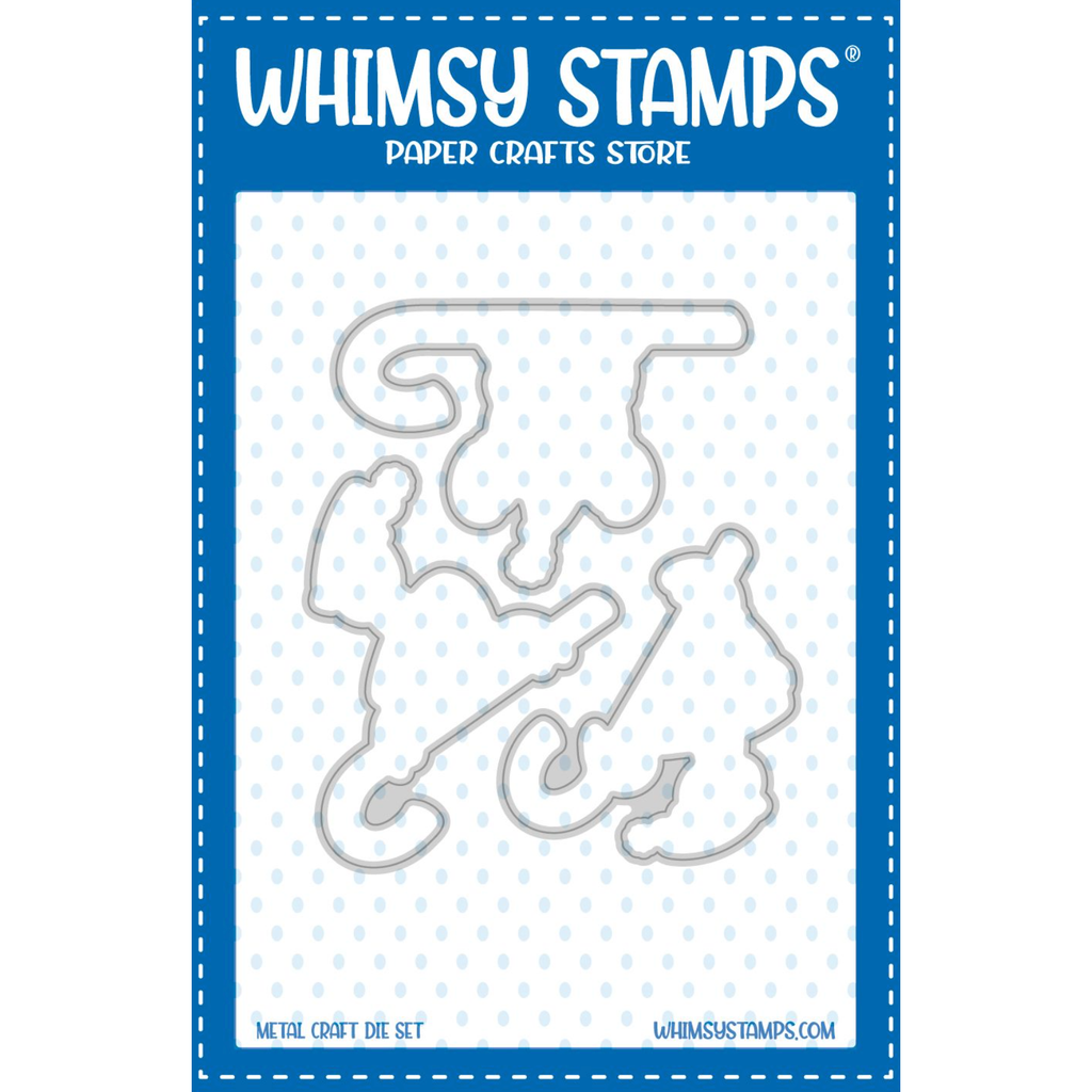 Whimsy Stamps Santa Claws Outline Dies wsd233