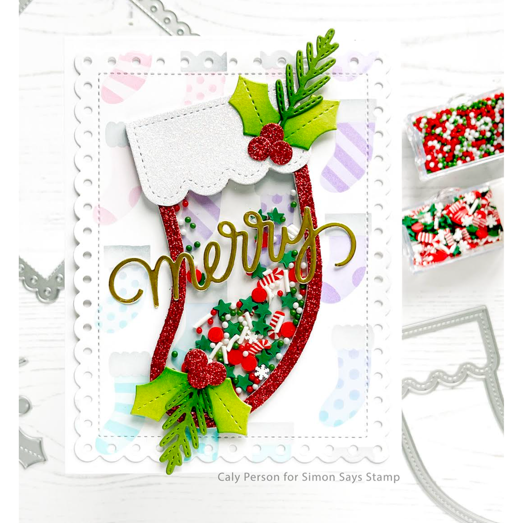 Pretty Pink Posh Stocking Shaker Dies merry | color-code:ALT01