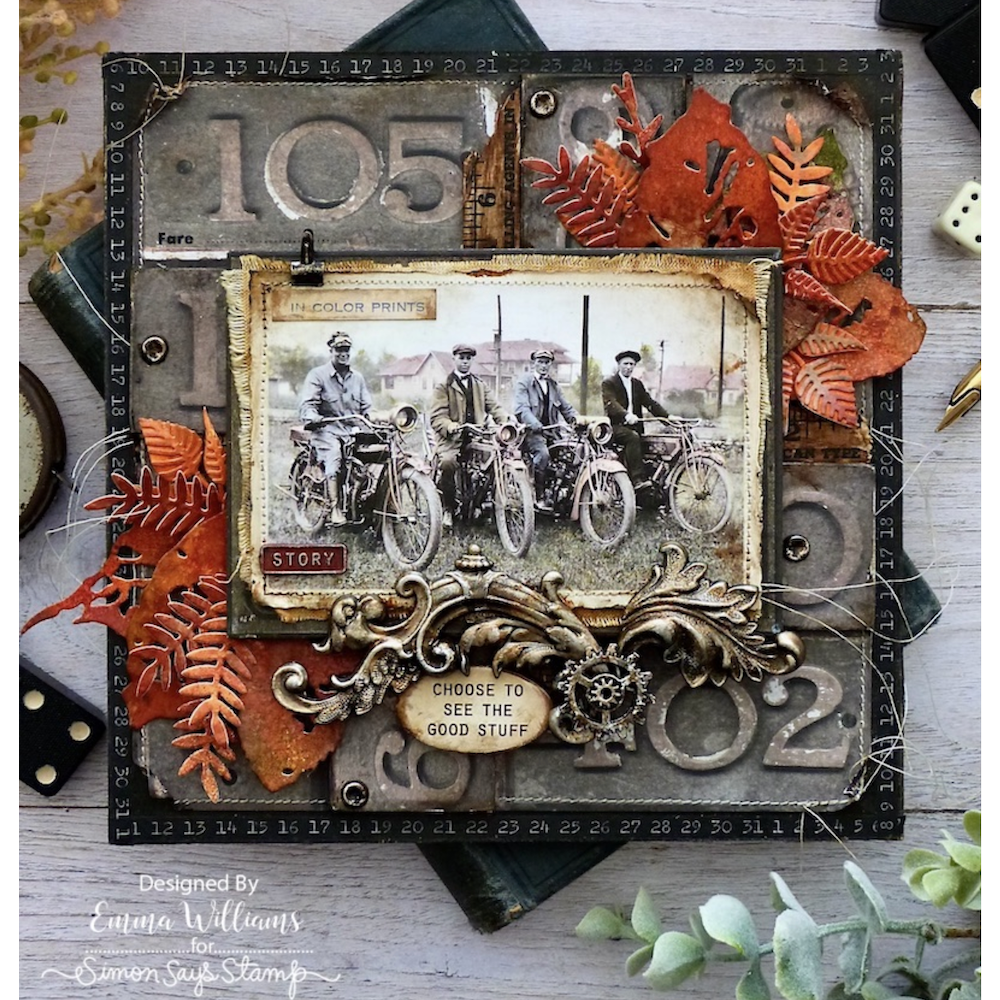 Tim Holtz Idea-ology ADORNMENTS FLOURISH th94231 story | color-code:ALT03