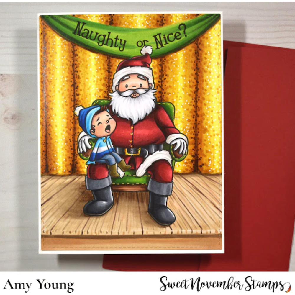 Sweet November Stamps Santa Claus is Coming to Town Stamp Set sns-xm-sc-21 nice