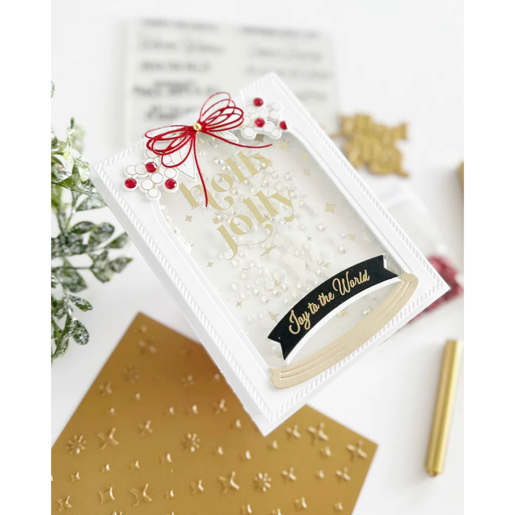 PinkFresh Studio Sparkle And Shine Hot Foil Plate holly | color-code:ALT04