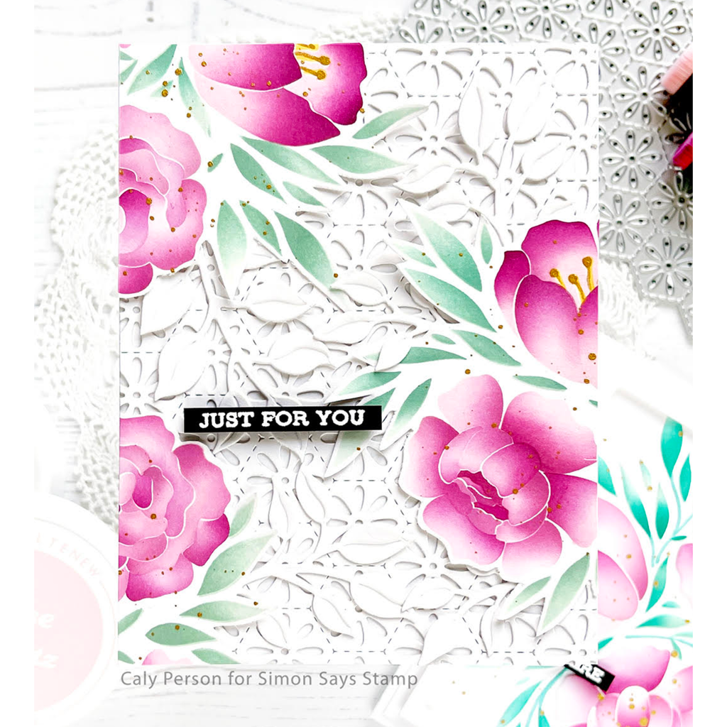 Altenew Whimsy Motif Simple Coloring Stencils alt8469 just for you