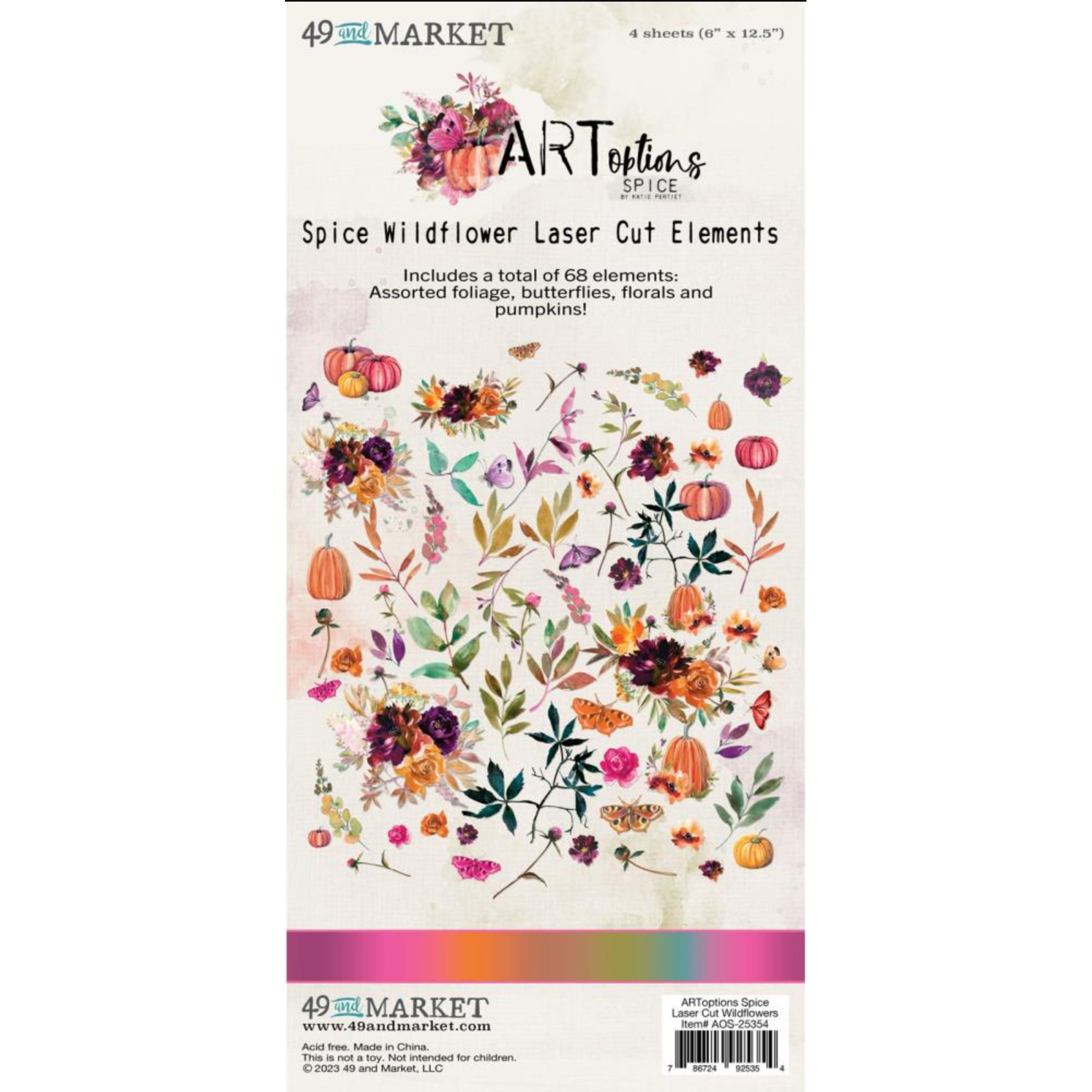 Darice Paper Flowers Floral Embellishment: Natural, 36 Pack