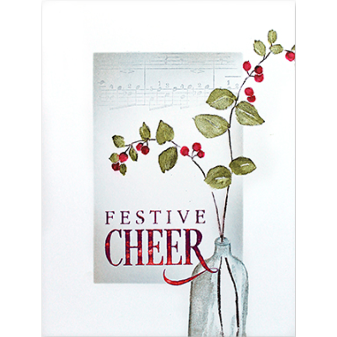 Penny Black Cling Stamp Simply 40-915 festive cheer