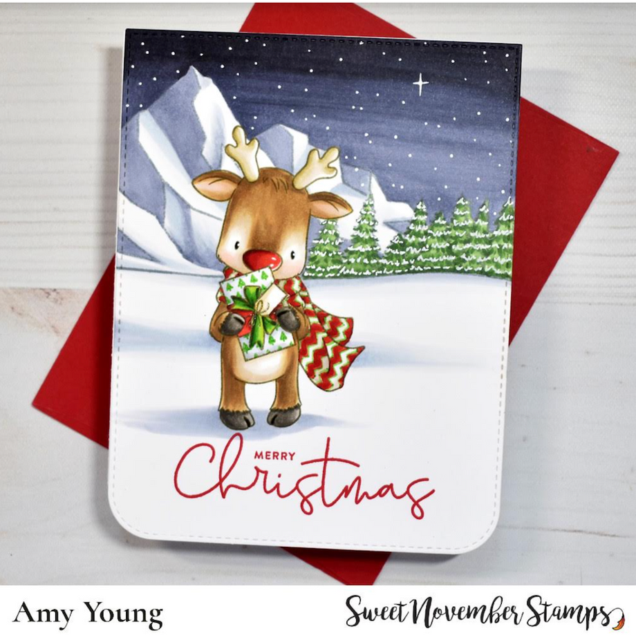 5 Christmas Reindeer Enamel Charms | Hackberry Creek