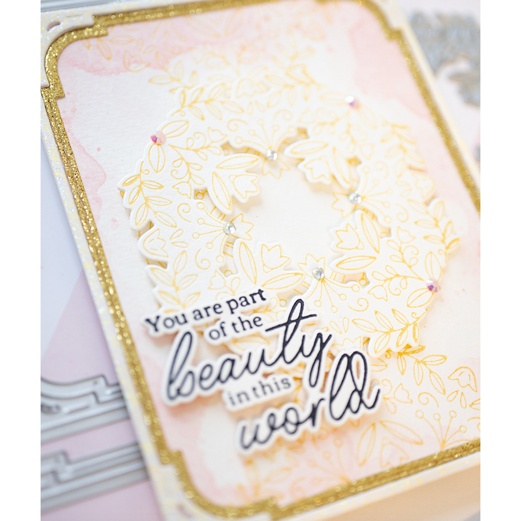 Yellow Gold Glitter Cardstock - 10 Sheets