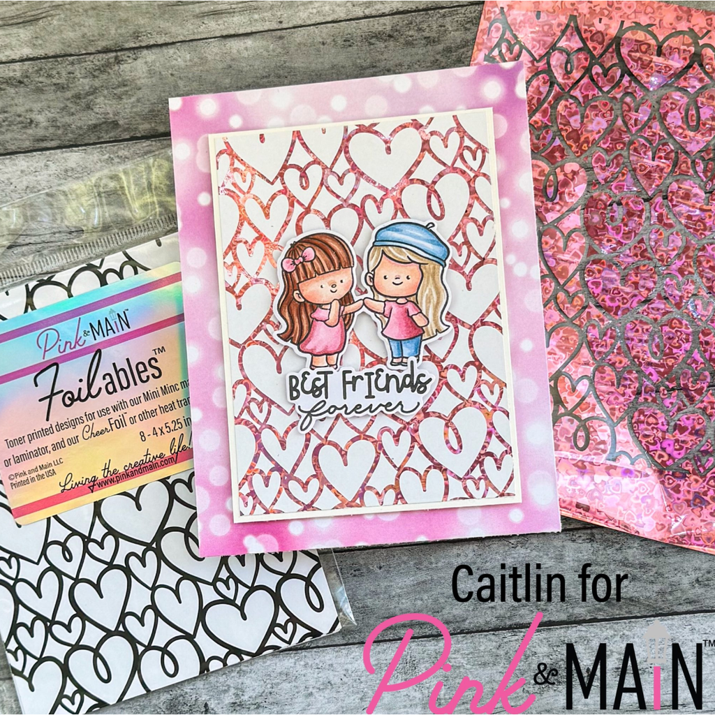 Pink and Main Galentine Clear Stamps pm0667 best friends