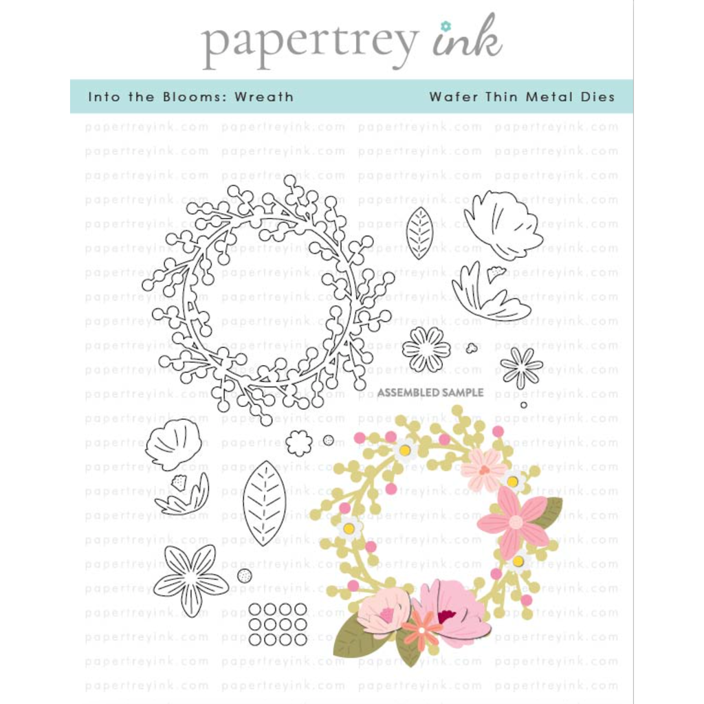 Papertrey Ink Into The Blooms Wreath Dies pti-0742