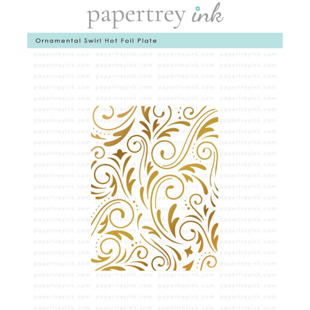 Papertrey Ink Ornamental Swirl Hot Foil Plate ptif-0020