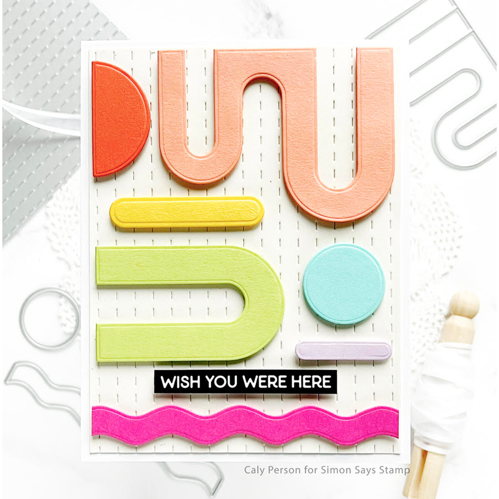 Waffle Flower Quilting Texture Die 421458 wish you were here | color-code:ALT01