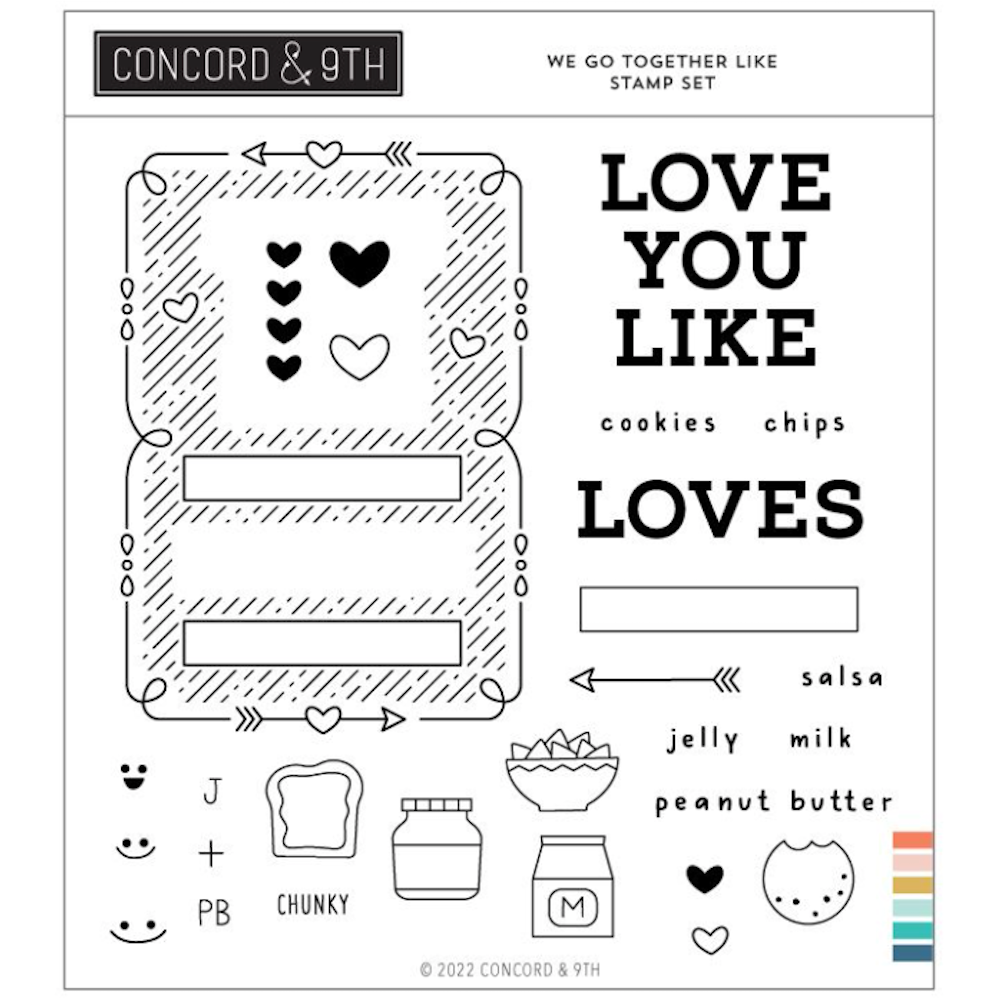 Concord & 9th We Go Together You Stamp and Die Bundle stamp