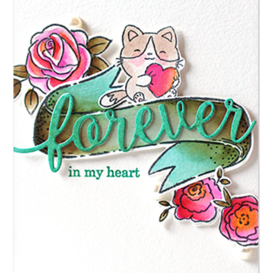 Penny Black Clear Stamps Cuteness 31-035 roses