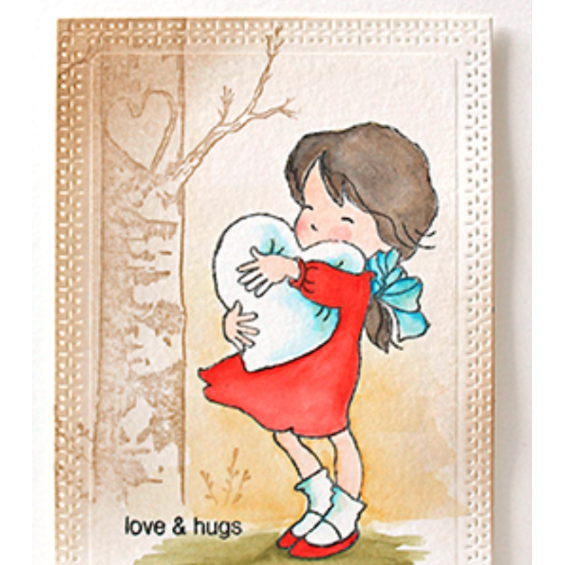 Penny Black Clear Stamps Love's Embrace 31-036 love and hugs