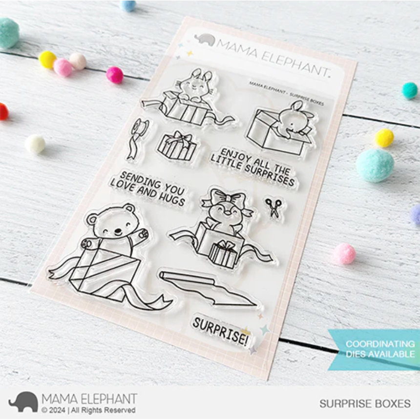 Mama Elephant Clear Stamps Surprise Boxes