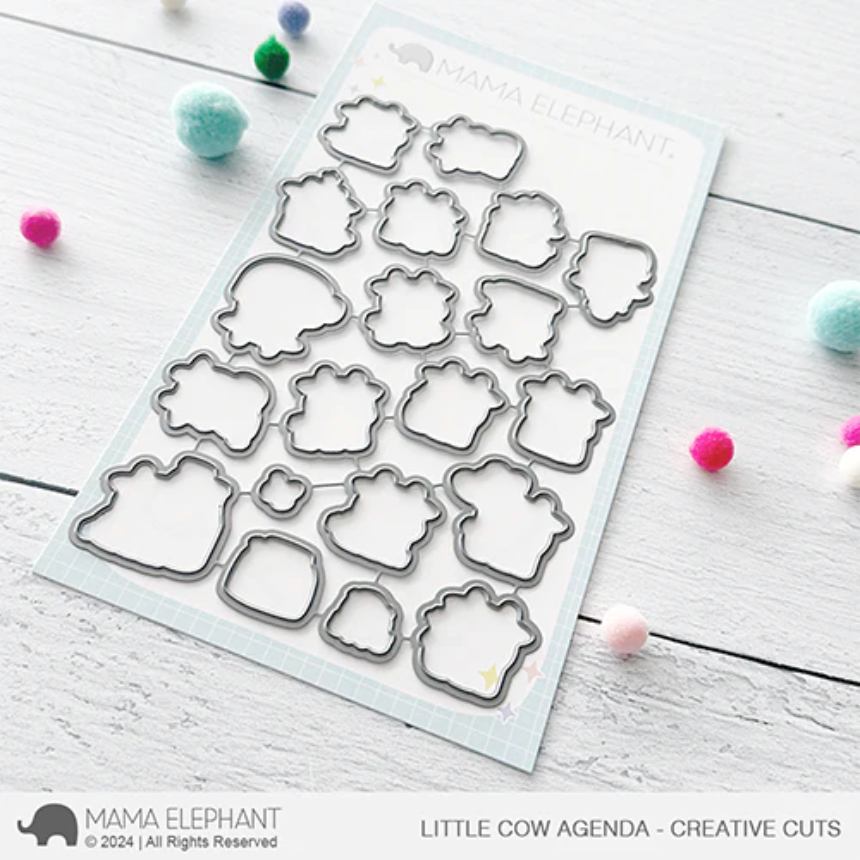 Mama Elephant Little Cow Agenda Creative Cuts Steel Dies