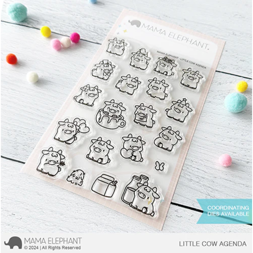 Mama Elephant Clear Stamps Little Cow Agenda