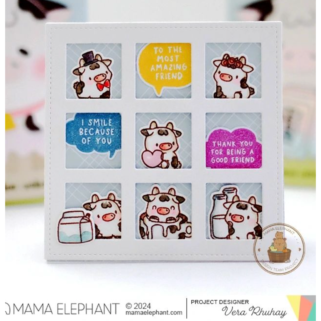 Mama Elephant Clear Stamps Little Cow Agenda amazing friends