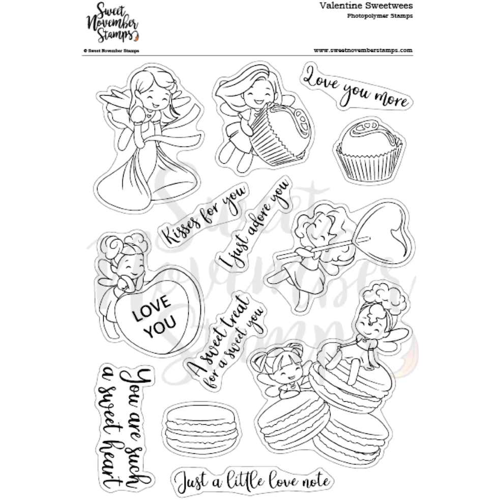 Sweet November Stamps Valentine Sweetwess Clear Stamp Set sns-sw-vd-24