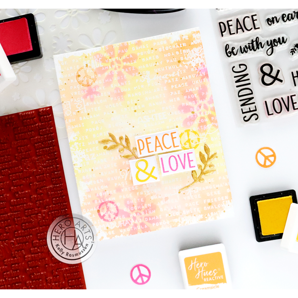 Hero Arts Clear Stamps Sending Peace cm755 peace