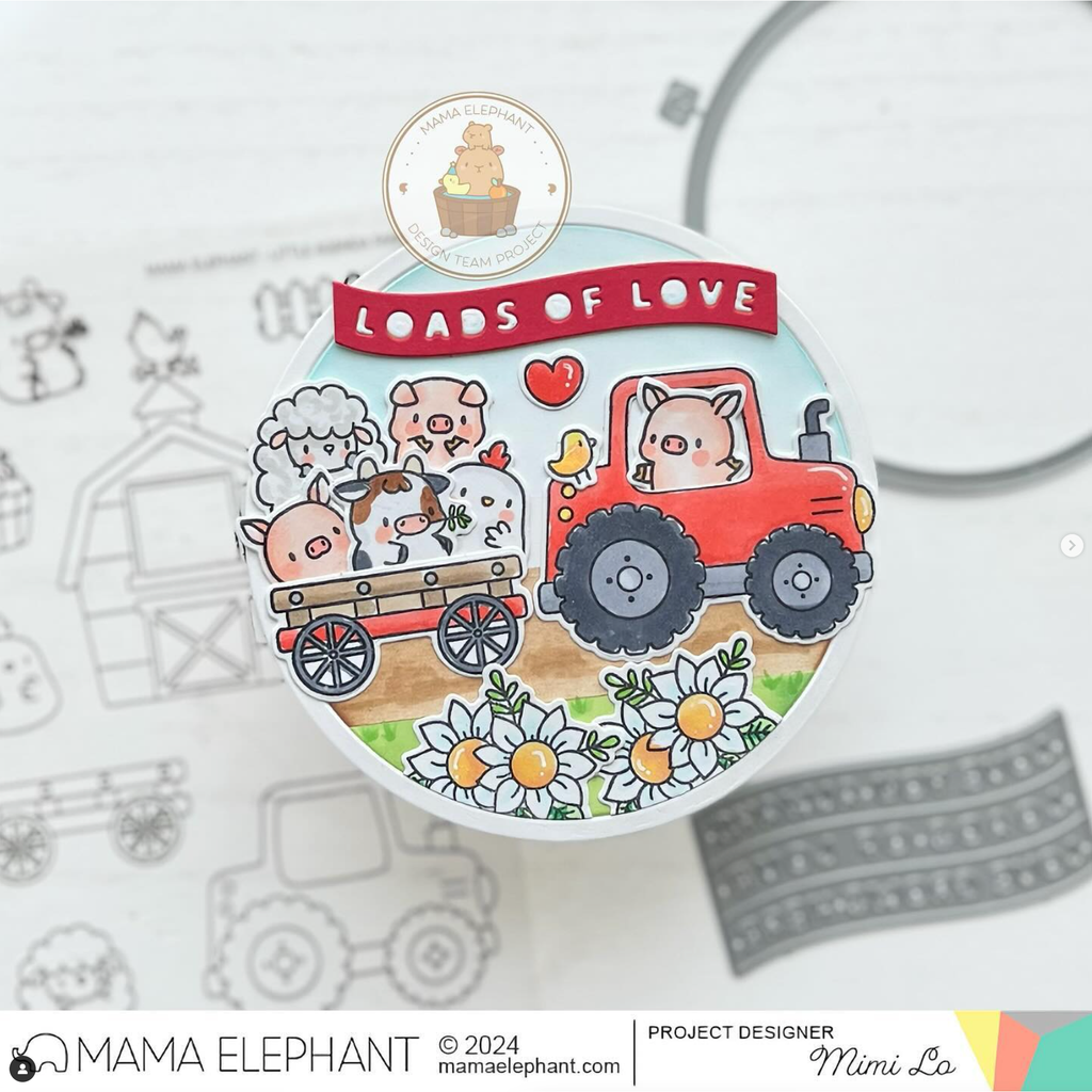 Mama Elephant Clear Stamps Little Pig Agenda loads of love