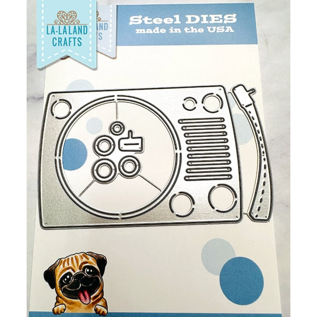 La-La Land Crafts Retro Turntable Dies 8839