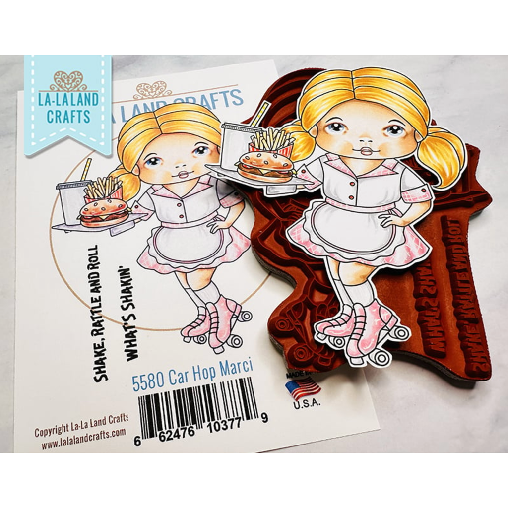 La-La Land Crafts Car Hop Marci Cling Stamp 5580 product image