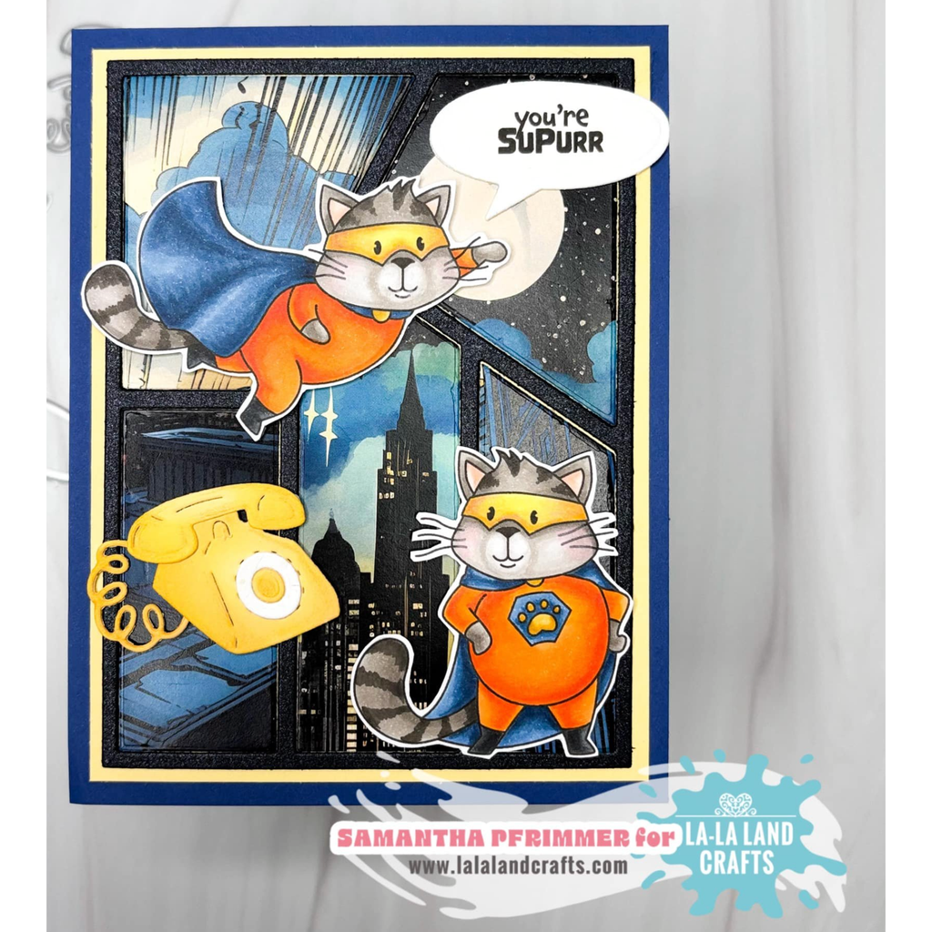 La-La Land Crafts Comic Book Dies 8847 super cats