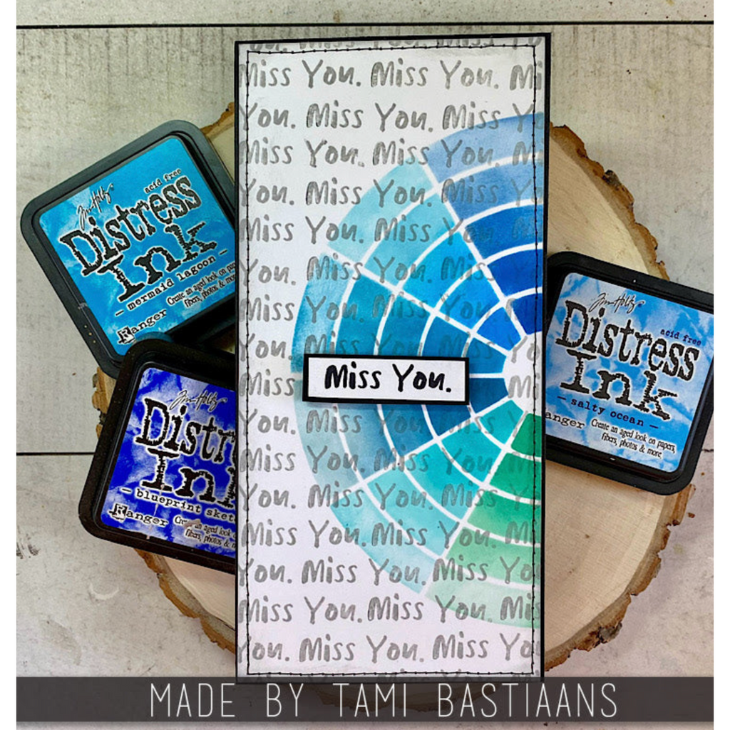 Tim Holtz Mini Stencil Set 59 mst059 miss you