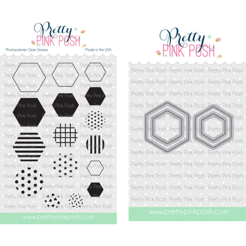 Decorative Hexagons Clear Stamps and Die Set