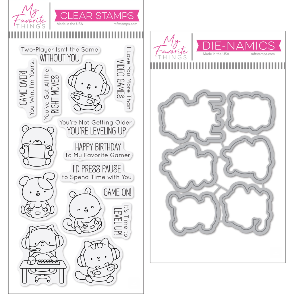 My Favorite Things Game On! Clear Stamps and Dies