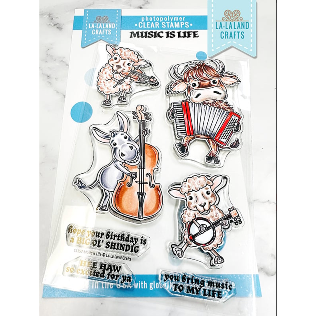 La-La Land Crafts Music is Life Clear Stamps cl157