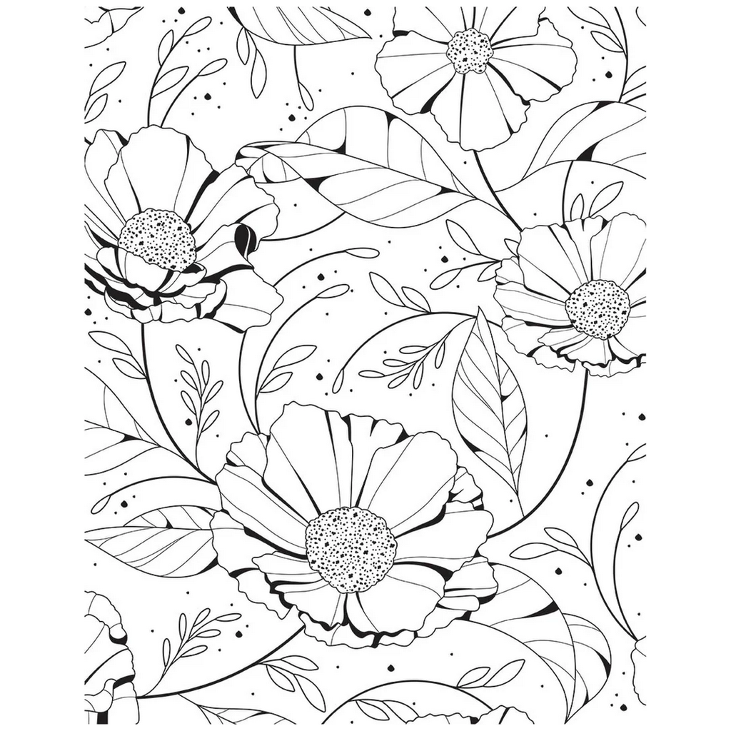 Spellbinders Cosmos Backdrop BetterPress and Stencil Set bd-0822 no color