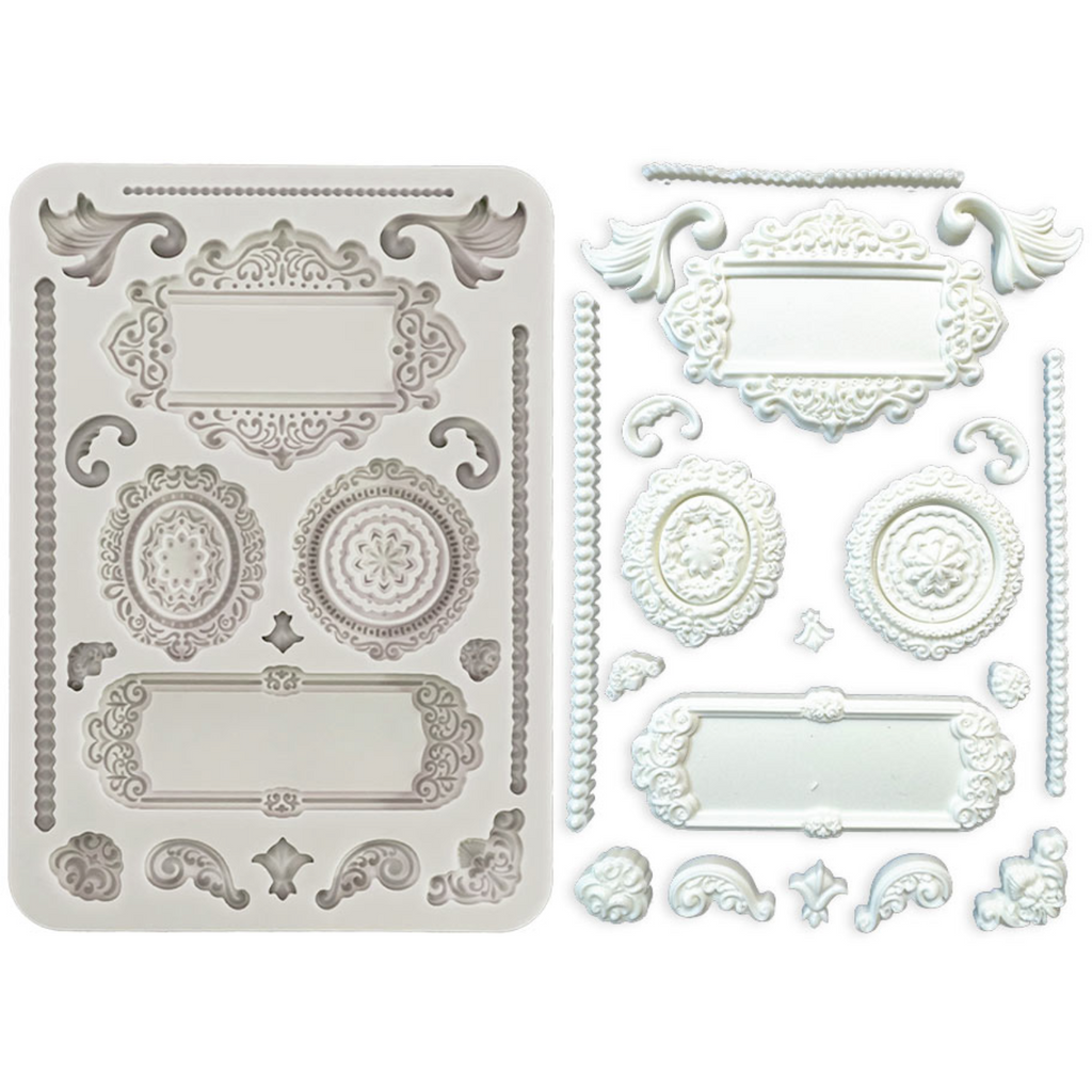 Stamperia Frames and Plates A5 Silicone Mold kacma513