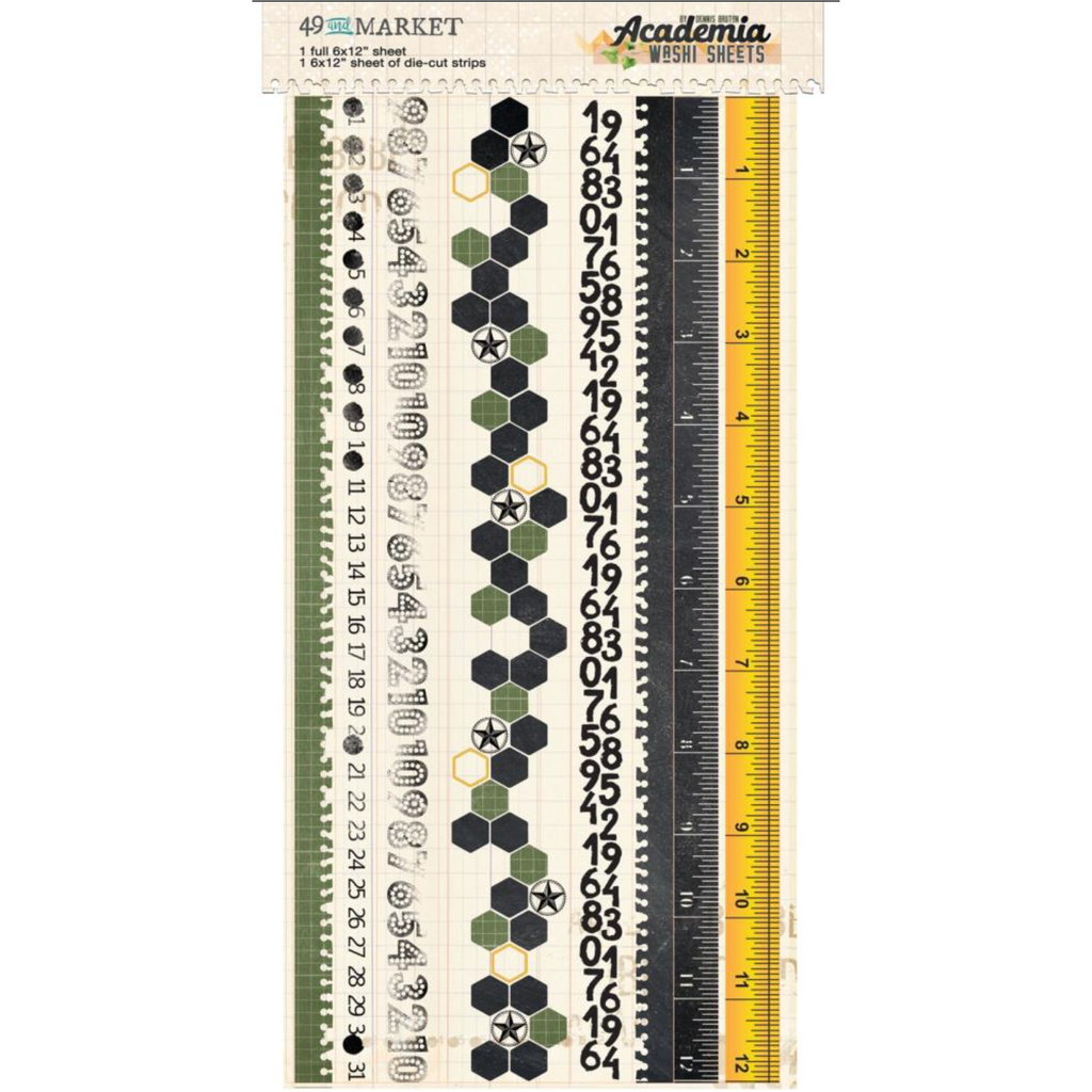 49 and Market Academia Washi Tape Sheets ac-28195