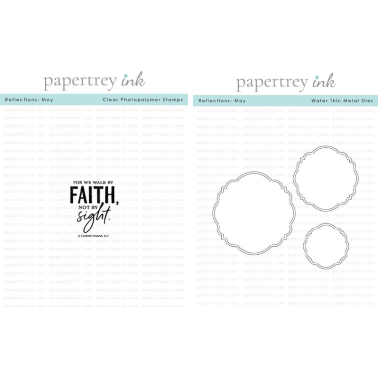 Papertrey Ink Psalm Reflections May Clear Stamp and Die Set