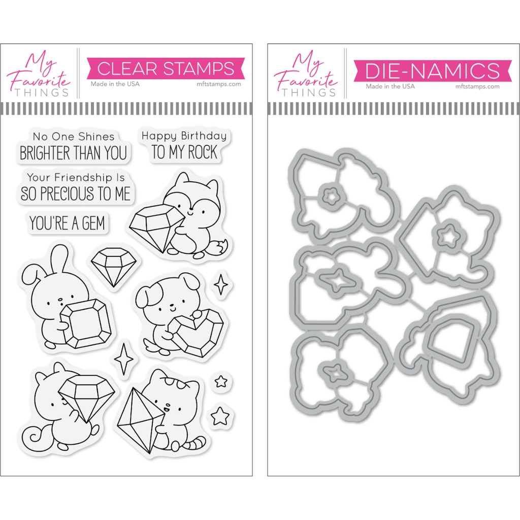 My Favorite Things Precious Pals Clear Stamps and Dies Bundle