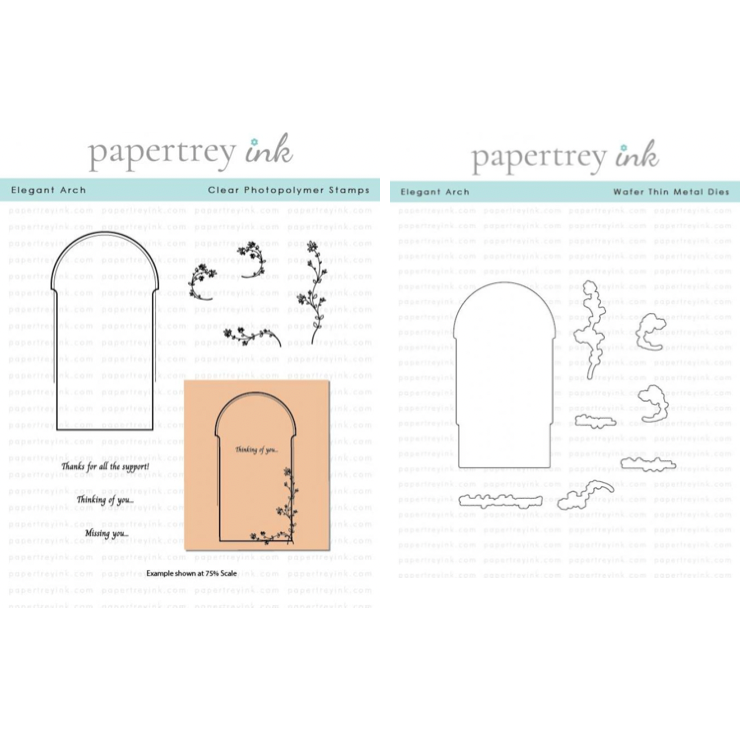 Papertrey Ink Elegant Arch Clear Stamp and Die Set