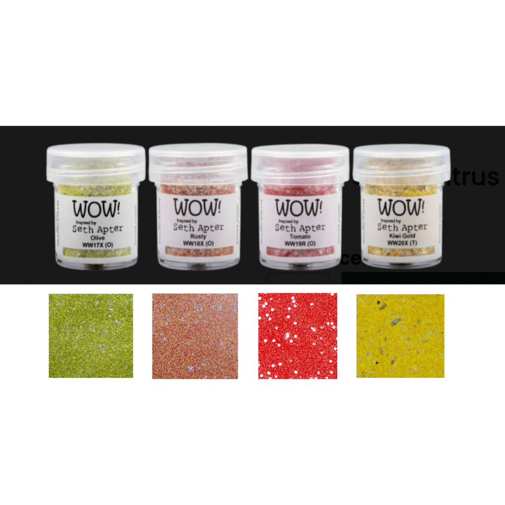 Wow Embossing Powder Citrus Quad Mixed Media Set wowkq002