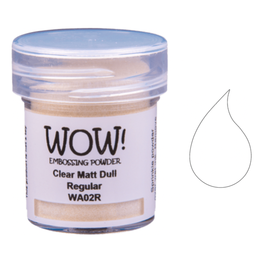 WOW Embossing Powder CLEAR MATTE DULL REGULAR WA02R