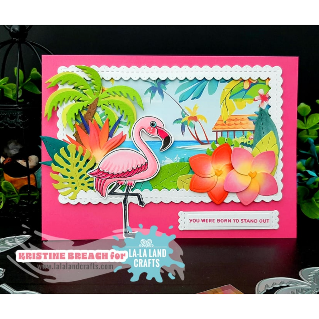 La-La Land Crafts Flamazing Clear Stamps cl152 tropical